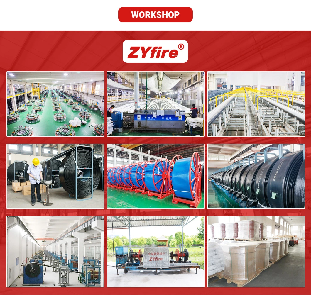 Zyfire Large Diameter Factory NBR Fire Hose with NBR Covered and Lining for Fire Fighting Agriculture Industrial