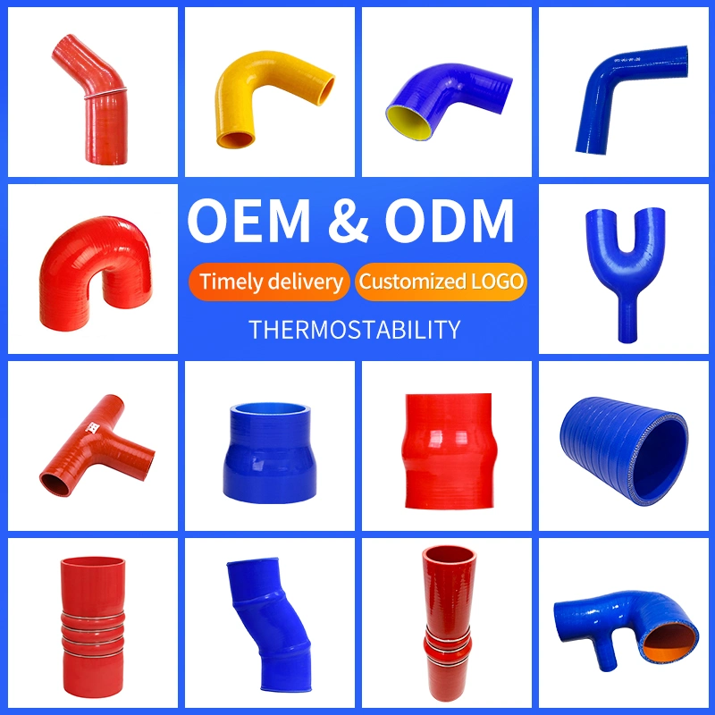 High Temperature Radiator Silicone Rubber Hose Pipe Tube Industrial Flexible Braided Silicone Hose