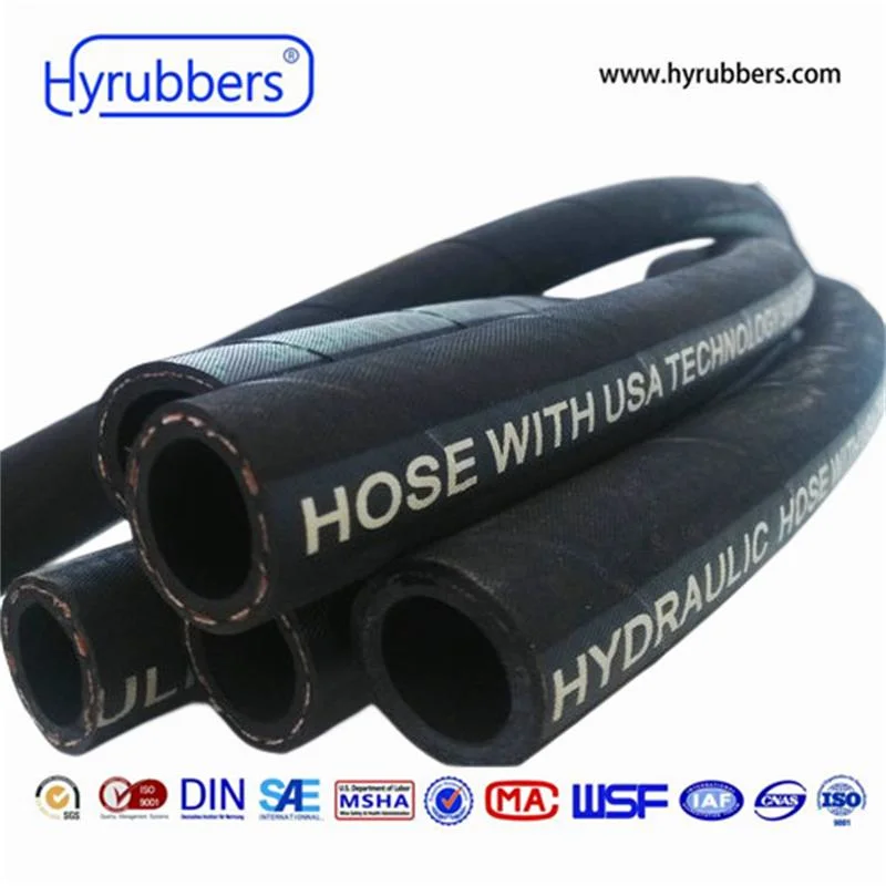 Flexible Fiber Braided SAE 100 R3/R6 Hydraulic Rubber Hose